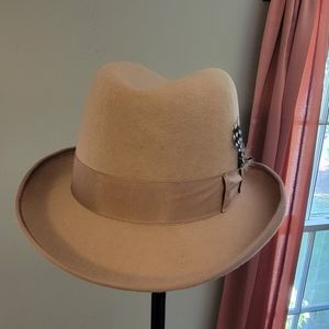 Nice GodFather tan wool hat